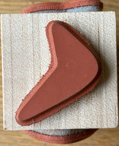 Judikins Wood Mounted Red Rubber Stamp Block - Skylark Cube