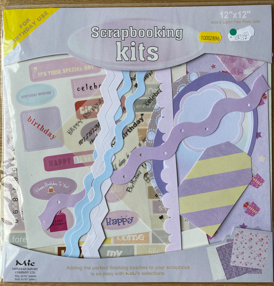 MIC Scrapbooking Kit - Birthday