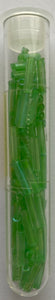 10mm Bugle Beads - Pale Green