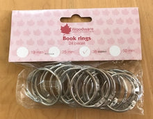 Woodware Book Rings - Silver 38mm Pack of 24