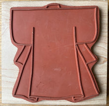 Pre-Loved : Judikins Wood Mounted Red Rubber Stamp - Blank Kimono