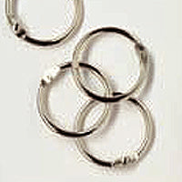 Woodware Book Rings - Silver 25mm Pack of 24