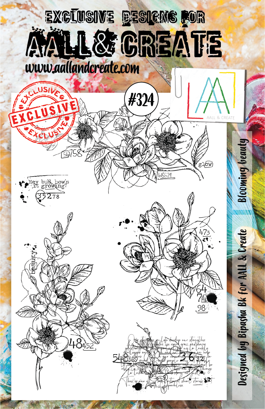 AALL & Create A5 Stamp Set #324 - Blooming Beauty