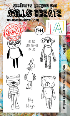 AALL & Create A6 Stamp Set #344 - Puppy Toys