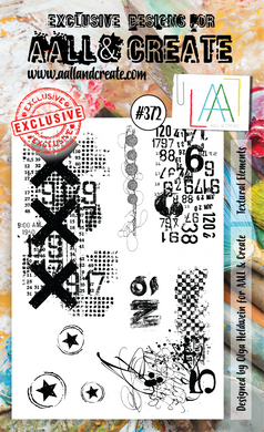 AALL & Create A6 Stamp Set #372 - Textural Elements