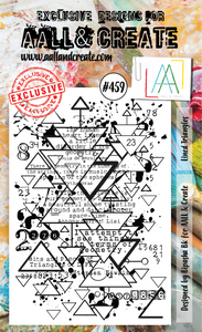 AALL & Create A6 Stamp Set #459 - Lined Triangles