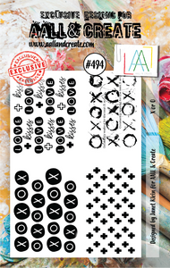 AALL & Create A7 Stamp Set #494 - X or O
