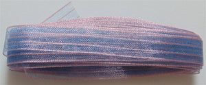 Sheer Iridescent Ribbon 3/8" - Lilac/Blue 3m