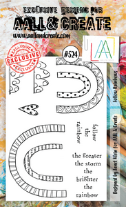 AALL & Create A6 Stamp Set #524 - Follow Rainbows