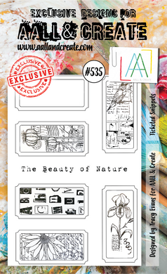 AALL & Create A6 Stamp Set #535 - Ticketed Snippets