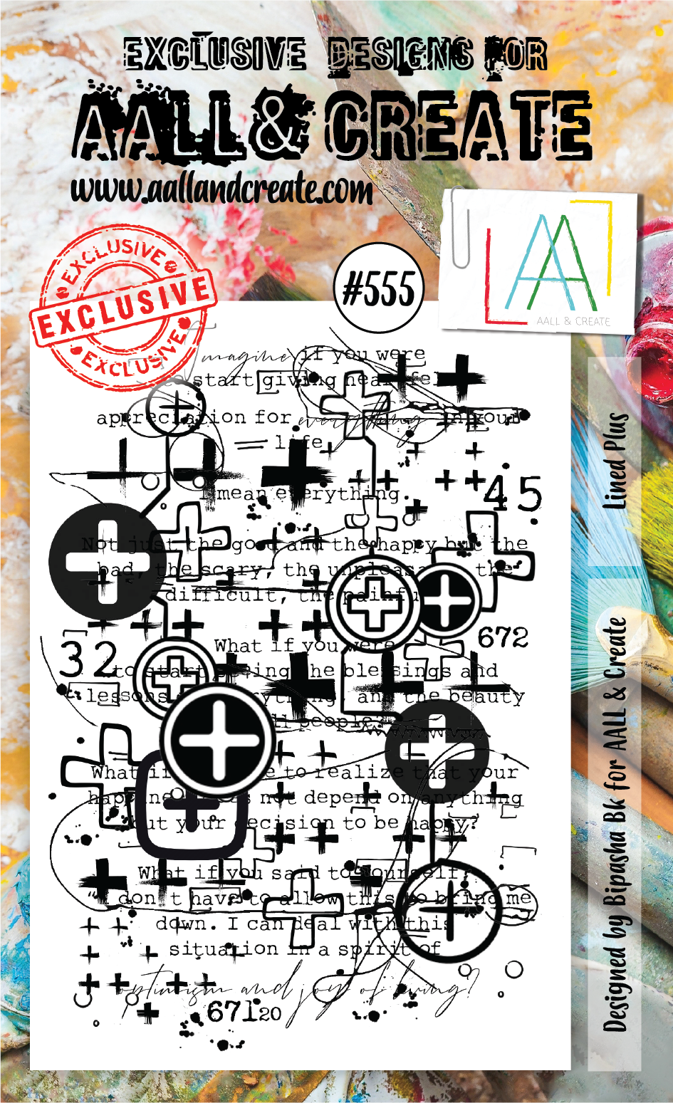 AALL & Create A6 Stamp Set #555 - Lined Plus