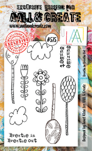 AALL & Create A6 Stamp Set #575 - Breathe In Breathe Out