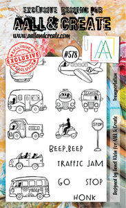 AALL & Create A6 Stamp Set #578 - Transportation