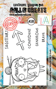 AALL & Create A7 Stamp Set #591 - Sagittarius