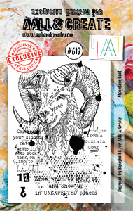 AALL & Create A7 Stamp Set #619 - Mountain Goat