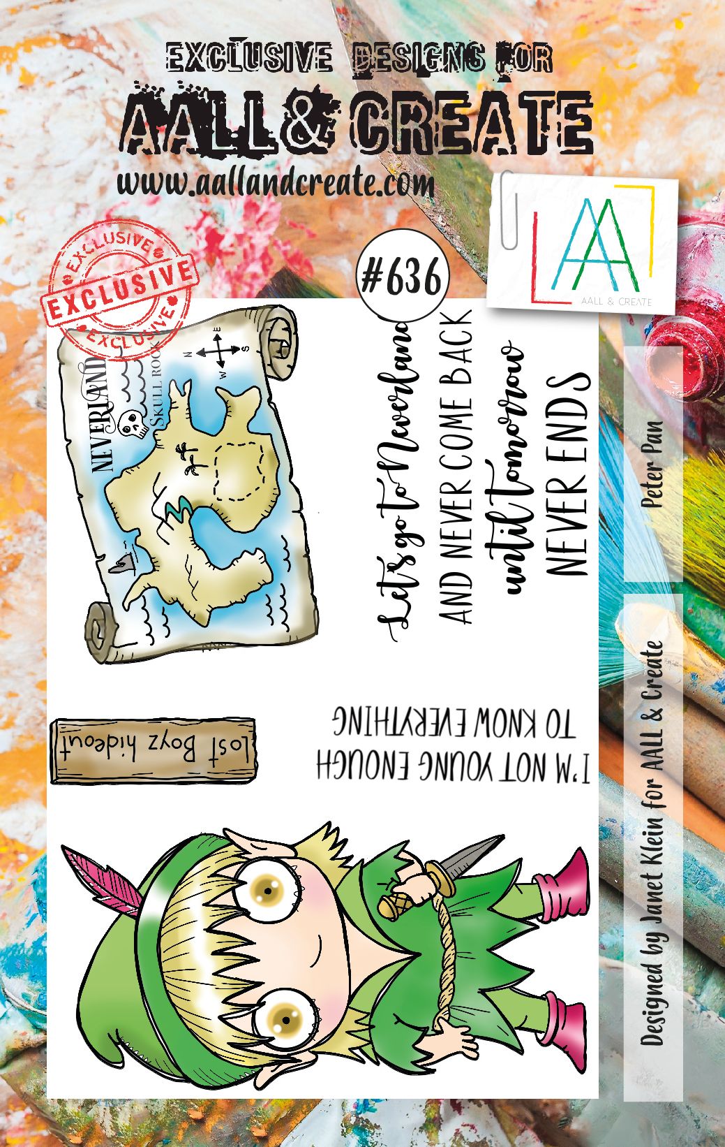 AALL & Create A7 Stamp Set #636 - Peter Pan