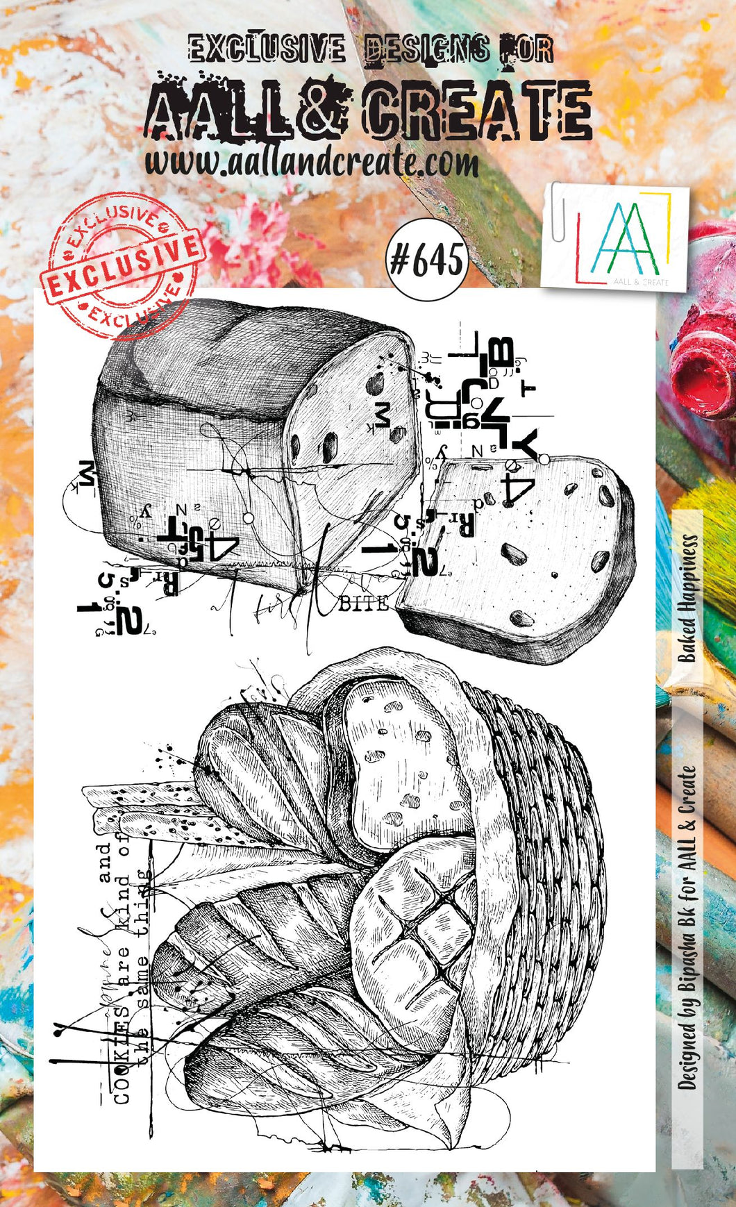 AALL & Create A6 Stamp Set #645 - Baked Happiness