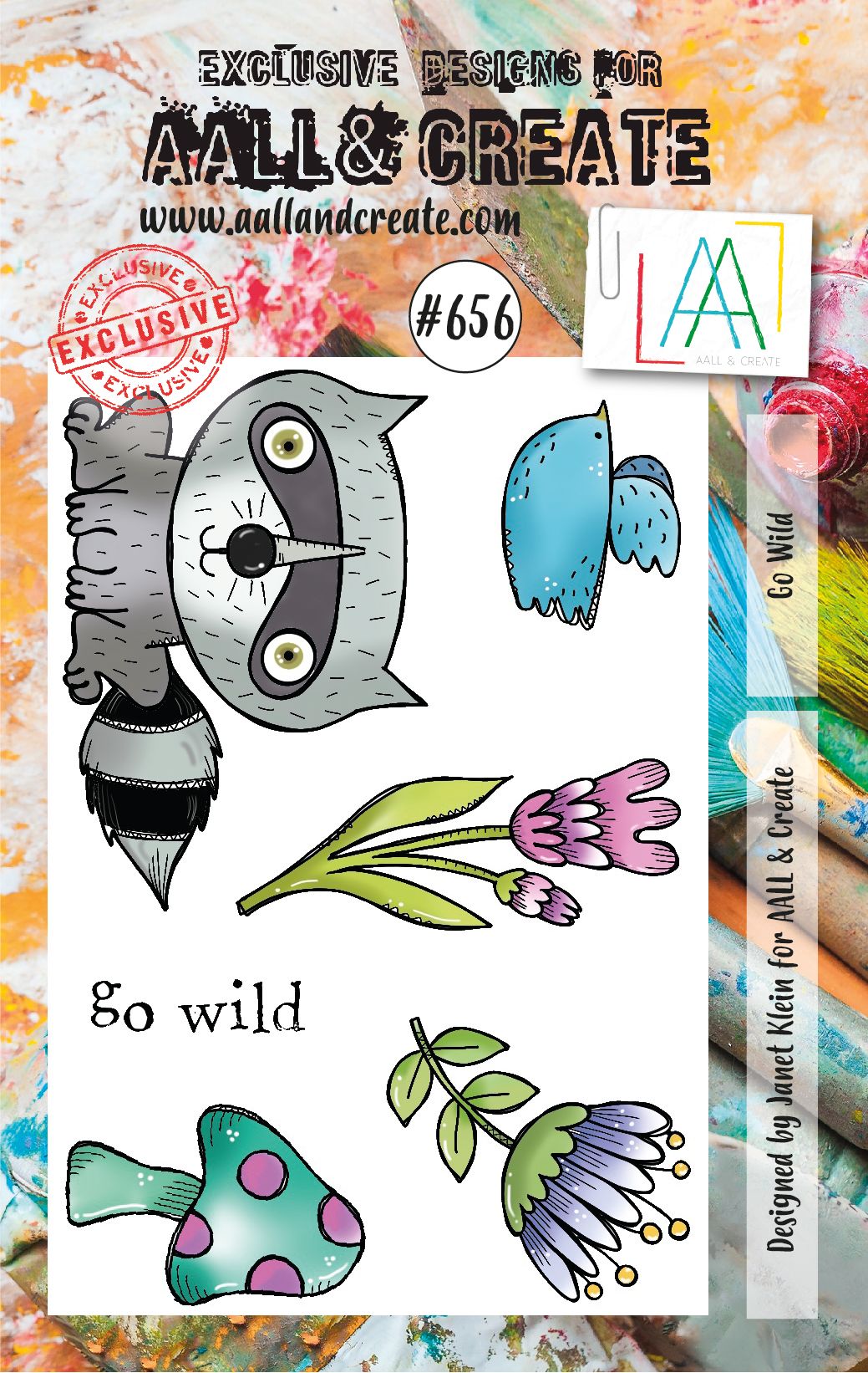 AALL & Create A7 Stamp Set #656 - Go Wild