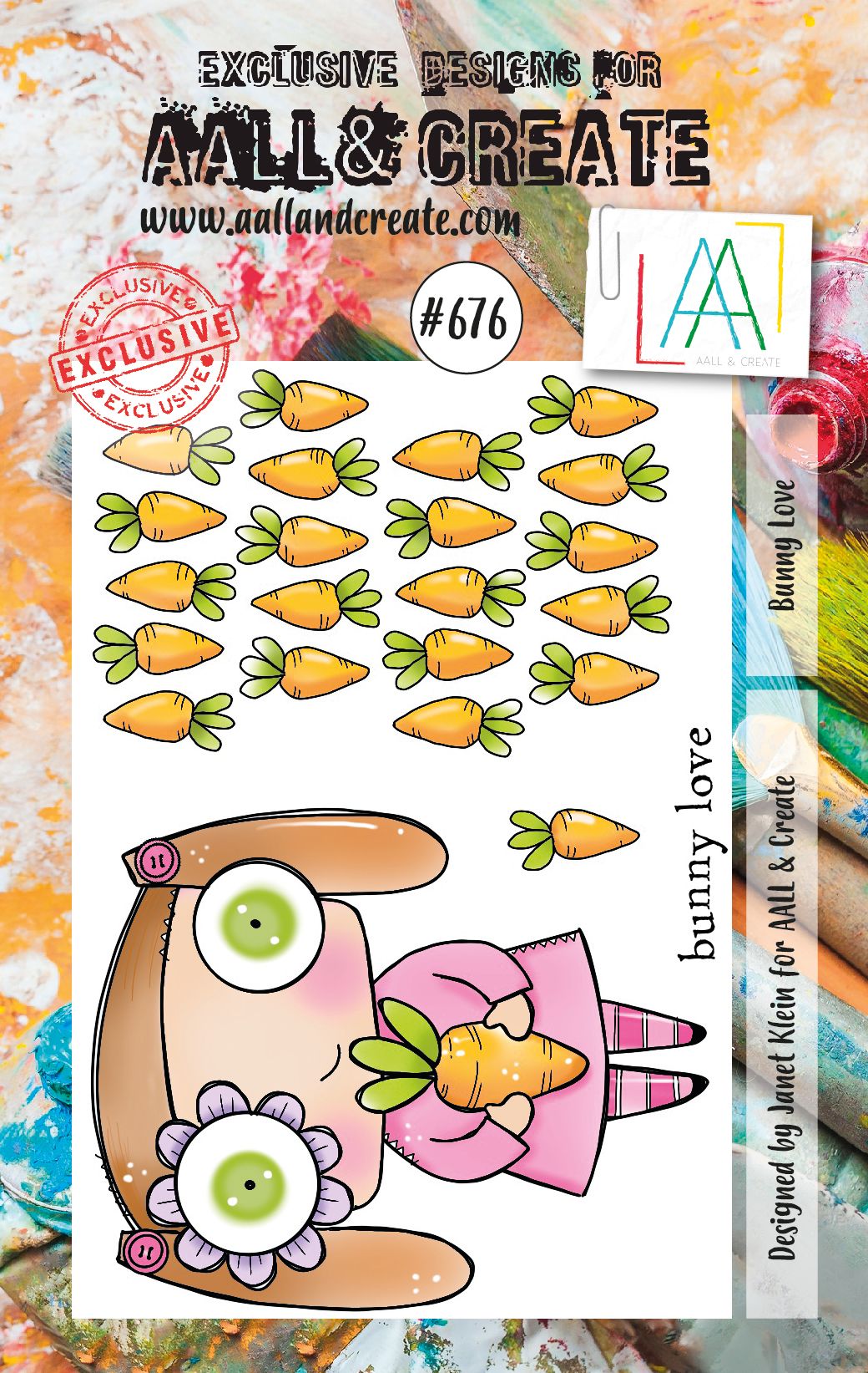 AALL & Create A7 Stamp Set #676 - Bunny Love