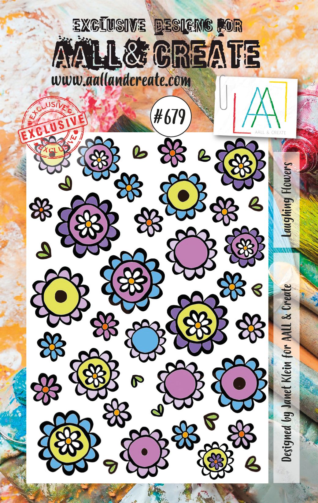 AALL & Create A7 Stamp Set #679 - Laughing Flowers
