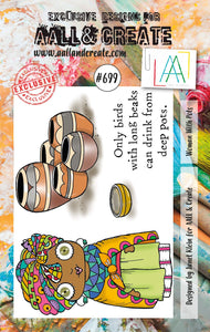 AALL & Create A7 Stamp Set #699 - Woman with Pots
