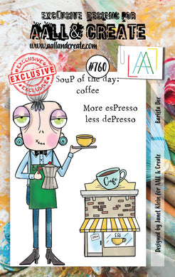 AALL & Create A7 Stamp Set #760 - Barista Dee