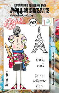 AALL & Create A7 Stamp Set #782 - Oui Oui Dee