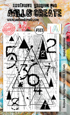 AALL & Create A6 Stamp Set #808 - Angled Background