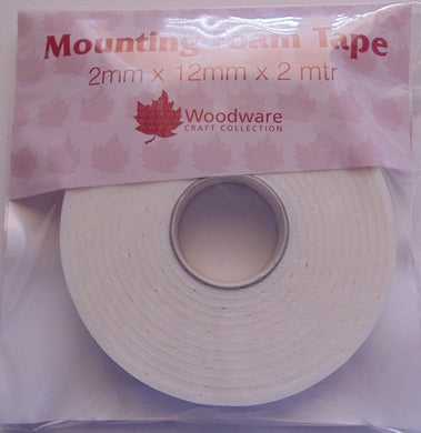 Woodware Mounting Foam Tape - 2mm x 12mm x 2m
