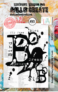 AALL & Create A7 Stamp Set #901 - Bird & B