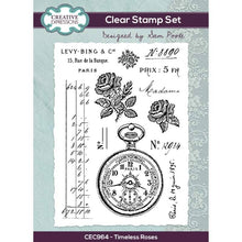 Creative Expressions Sam Poole A5 Clear Stamp Set - Timeless Roses