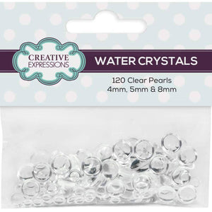 Creative Expressions Water Crystals Pk 120 40 each 4mm, 5mm & 8mm