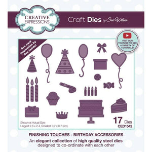 Dies by Sue Wilson - Finishing Touches Birthday Accessories