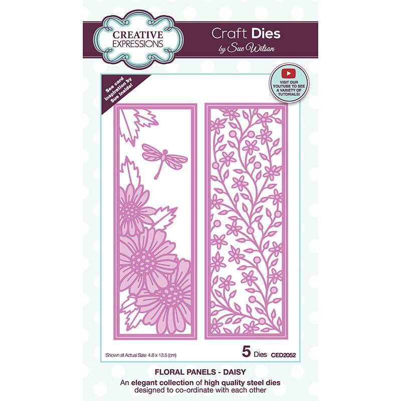 Sue Wilson Floral Panels Collection - Daisy