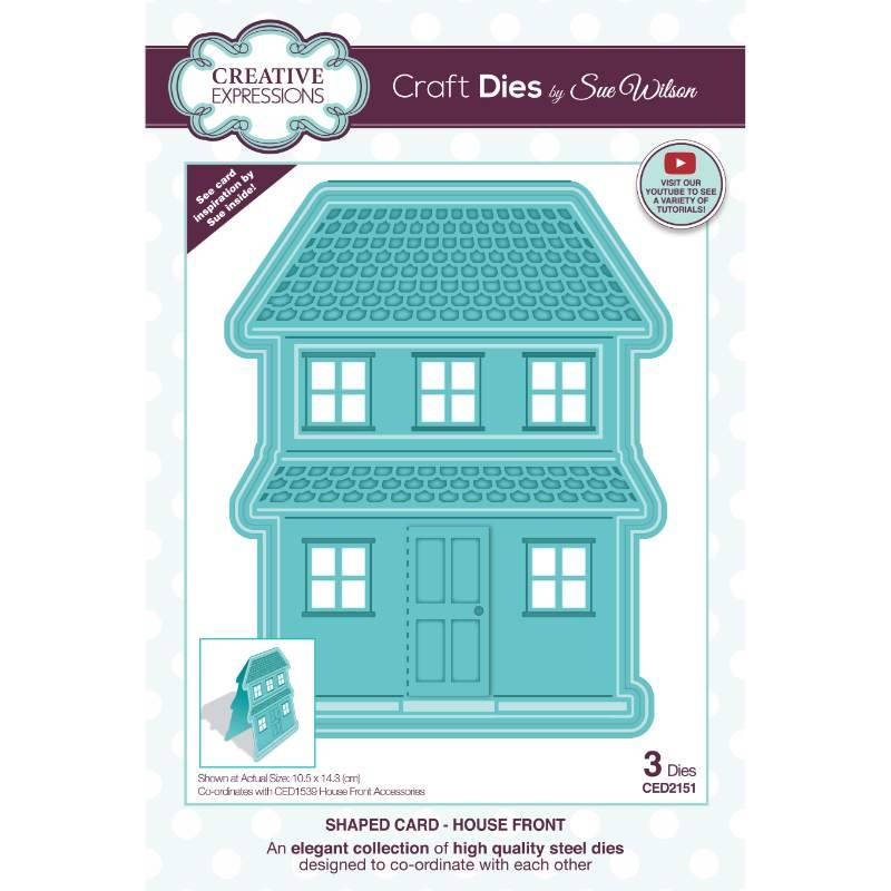 Dies by Sue Wilson - Shaped Cards House Front
