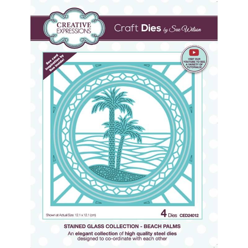 Dies by Sue Wilson - Stained Glass Collection : Beach Palms