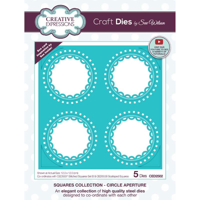 Dies by Sue Wilson - Square Collection : Circle Aperture