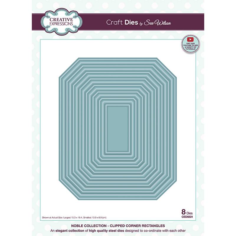 Dies by Sue Wilson Noble Collection - Clipped Corner Rectangles