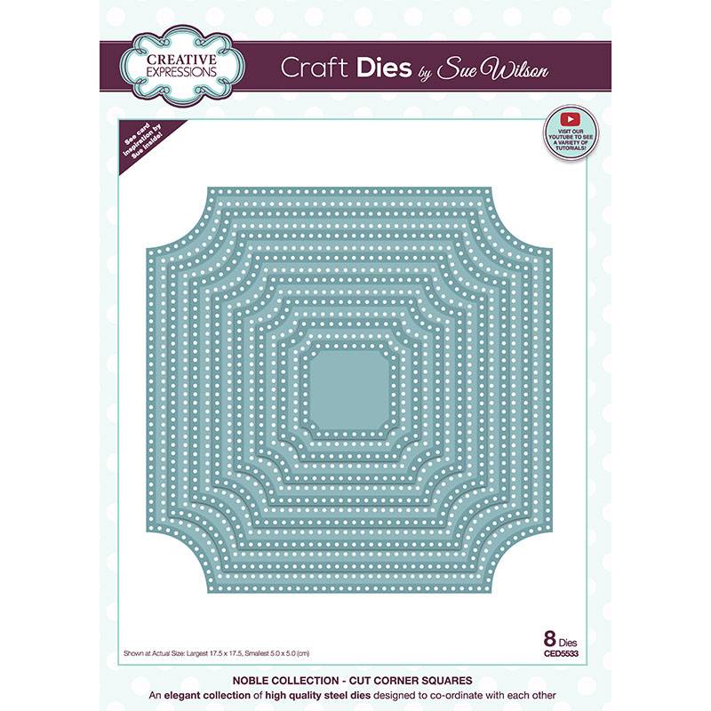 Dies by Sue Wilson Noble Collection - Cut Corner Squares
