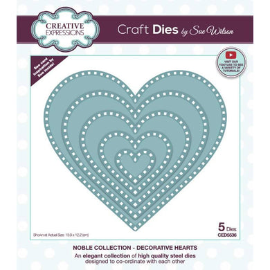 Dies by Sue Wilson Noble Collection - Decorative Hearts