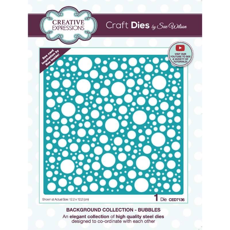 Dies by Sue Wilson - Background Collection : Bubbles