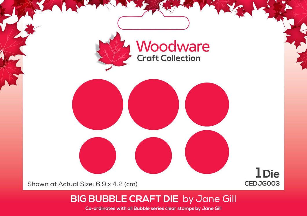 Woodware Jane Gill Big Bubble Craft Die