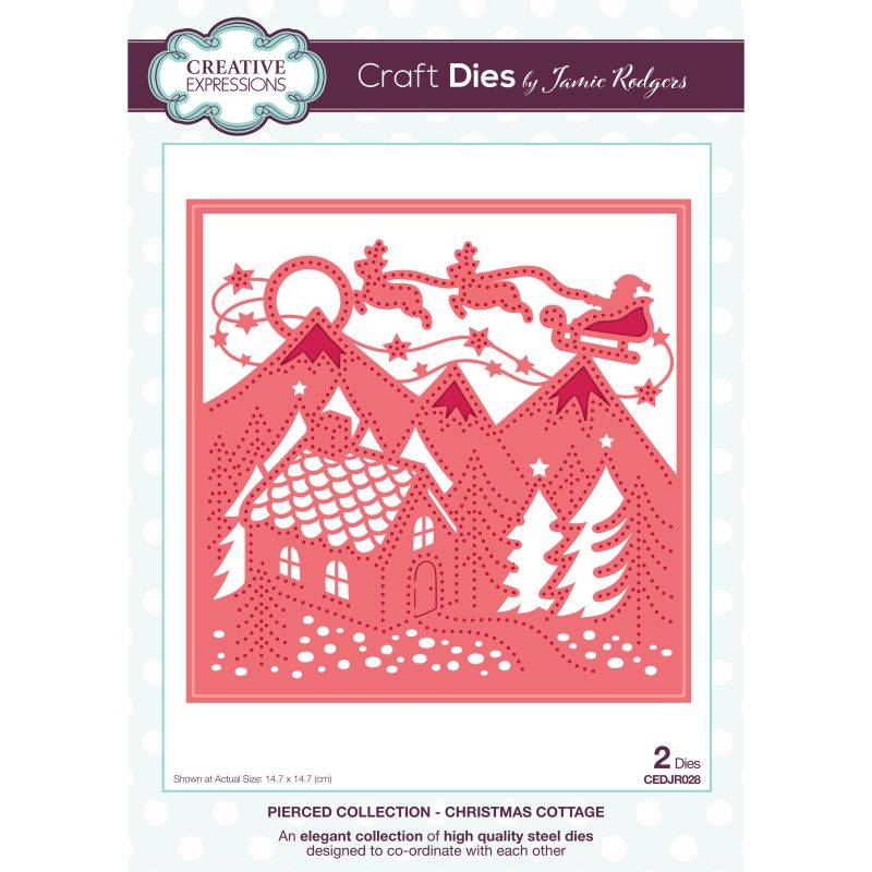 Creative Expressions Jamie Rodgers Pierced Collection - Christmas Cottage