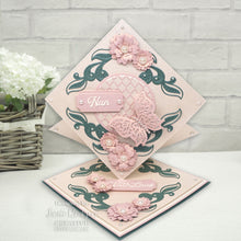Creative Expressions Jamie Rodgers Wings of Wonder Collection - Cherry Blossom Flower & Flourish Corner