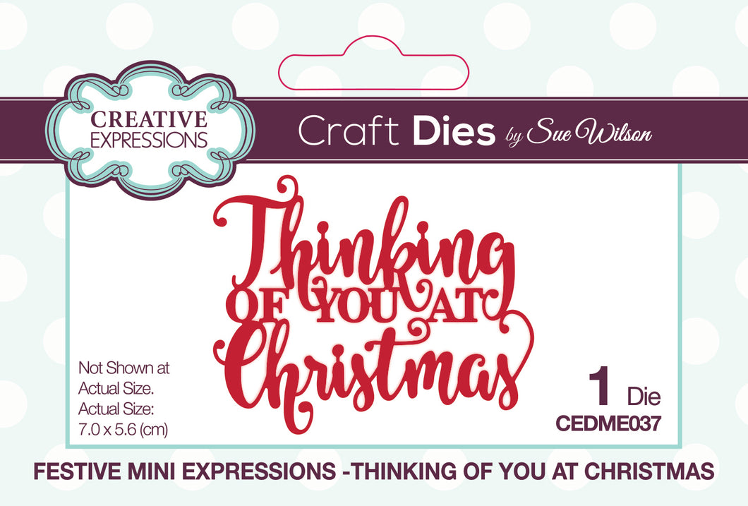 Sue Wilson Festive Mini Expressions - Thinking of you at Christmas