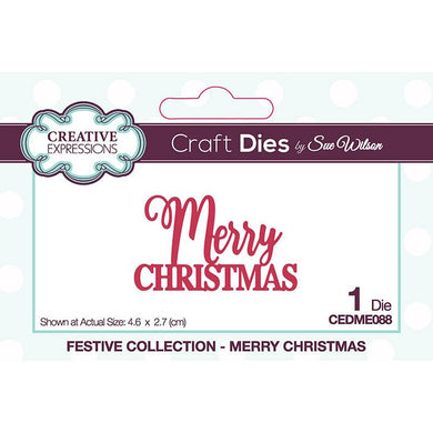 Dies by Sue Wilson Mini Expressions - Merry Christmas