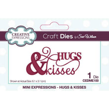 Dies by Sue Wilson - Mini Expressions Hugs & Kisses