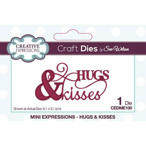 Dies by Sue Wilson - Mini Expressions Hugs & Kisses
