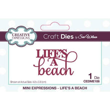 Dies by Sue Wilson - Mini Expressions : Life's a Beach