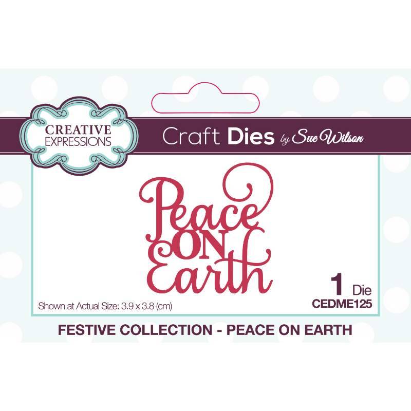 Dies by Sue Wilson - Festive Collection Peace On Earth